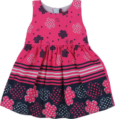 

Jilax Girls Midi/Knee Length Party Dress(Pink, Sleeveless), Rani
