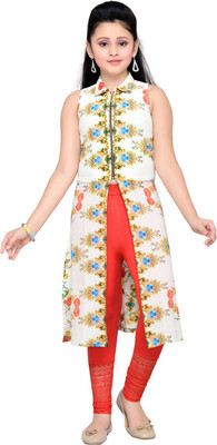 

Hunny Bunny Girls Maxi/Full Length Casual Dress(Yellow, Sleeveless, Cream
