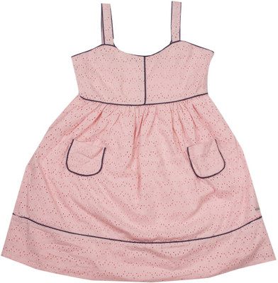 

US Polo Kids Girls Mini/Short Casual Dress(Pink, Sleeveless, Lt. pink