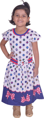 

Fashionitz Girls Midi/Knee Length Casual Dress(Pink, Half Sleeve