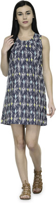 

Mondaine Girls Midi/Knee Length Casual Dress(Blue, Sleeveless