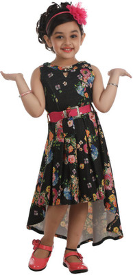 

Hunny Bunny Girls Mini/Short Party Dress(Black, Sleeveless