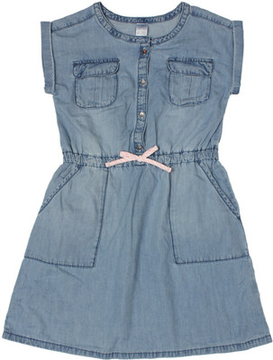 

Carter's Girls Casual Dress(Blue, Fashion Sleeve, Denim (463)