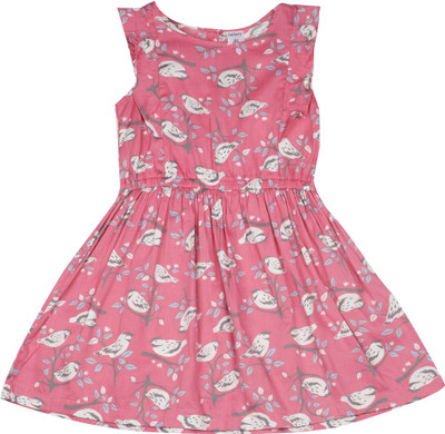 

Carter's Girls Casual Dress(Grey, Sleeveless, Print (969)
