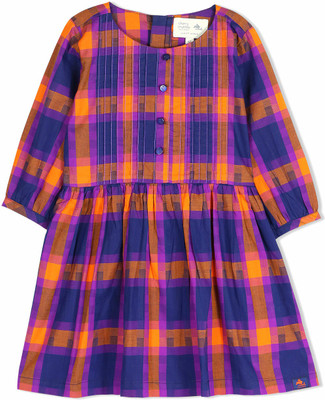 

Cherry Crumble California Girls Midi/Knee Length Casual Dress(Purple, Half Sleeve, Purple orange