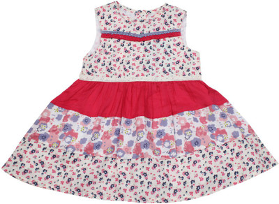 

Nauti Nati Girls Casual Dress(White, Sleeveless