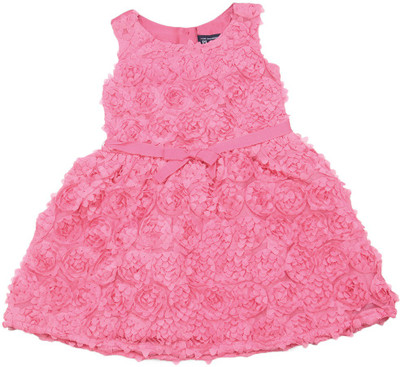 

The Children's Place Girls Midi/Knee Length Casual Dress(Pink, Sleeveless, 1264