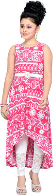 

Hunny Bunny Girls Maxi/Full Length Casual Dress(Pink, Sleeveless