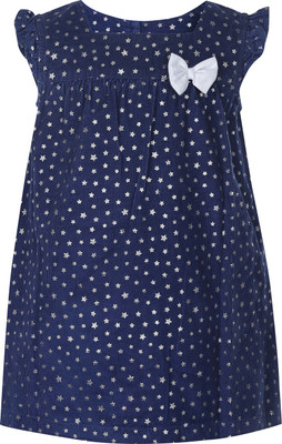 

Life by Shoppers Stop Girls Midi/Knee Length Casual Dress(Dark Blue, Cap Sleeve, Navy
