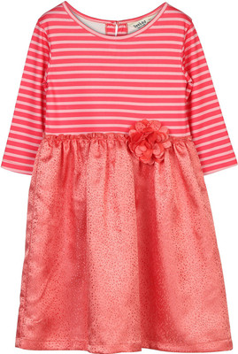 

Beebay Girls Midi/Knee Length Party Dress(Pink, Full Sleeve)