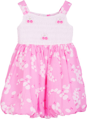 

La Bele Girls Midi/Knee Length Casual Dress(Pink, Sleeveless