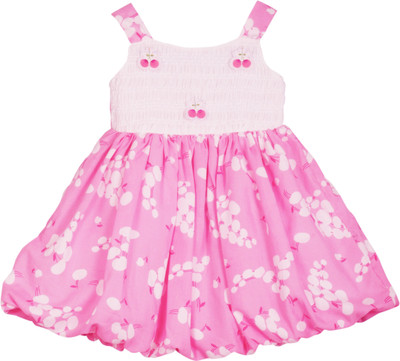 

La Bele Girls Midi/Knee Length Casual Dress(Pink, Sleeveless