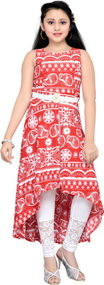 

Hunny Bunny Girls Maxi/Full Length Casual Dress(Red, Sleeveless