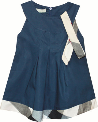 

Kiwi Girls Midi/Knee Length Party Dress(Dark Blue, Sleeveless, Navy
