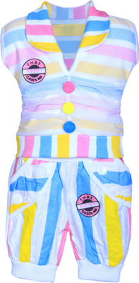 

mkb Girls Maxi/Full Length Casual Dress(Multicolor, Sleeveless