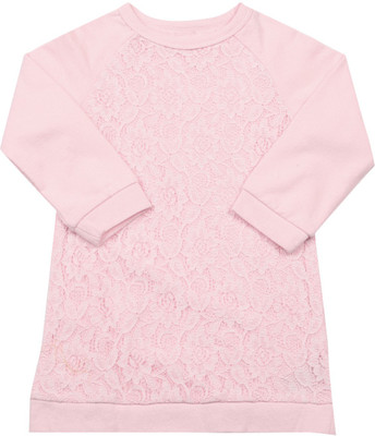 Mothercare Girls Mini/Short Casual Dress(Pink, Full Sleeve