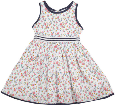 

US Polo Kids Girls Mini/Short Casual Dress(White, Sleeveless