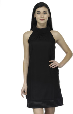 

Mondaine Girls Midi/Knee Length Casual Dress(Black, Sleeveless