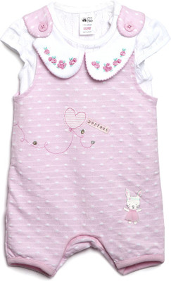 

FS Mini Klub Dungaree For Girls Printed Cotton(Multicolor, Pack of 1