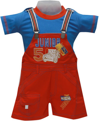 

Baloons Dungaree For Boys & Girls Casual Solid Cotton(Multicolor, Pack of 1, Blue