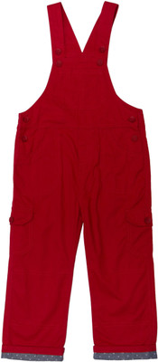 

Childkraft Dungaree For Boys Solid Cotton(Red, Pack of 1