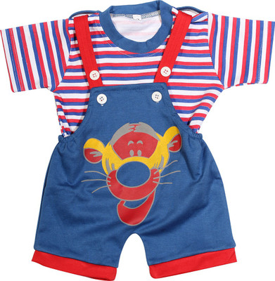 

Babeezworld Dungaree For Boys & Girls Printed Cotton(Multicolor, Pack of 1, Multicolour