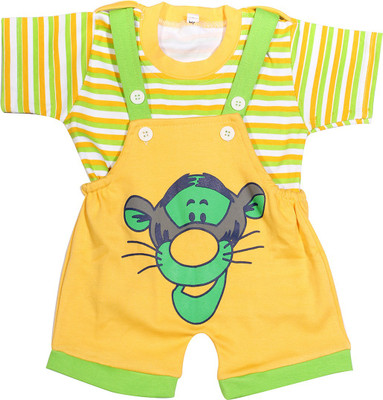 

Babeezworld Dungaree For Boys & Girls Printed Cotton(Multicolor, Pack of 1, Multicolour