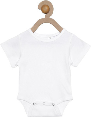 

Hypernation Romper For Boys Casual Solid Cotton(White, Pack of 1