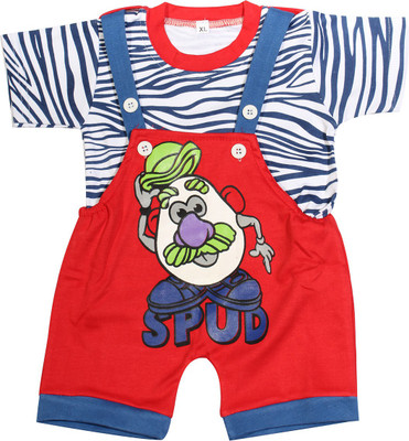 

Babeezworld Dungaree For Boys & Girls Printed Cotton(Multicolor, Pack of 1, Multicolour