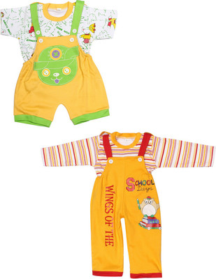 babeezworld Dungaree For Boys & Girls Casual Printed Cotton Blend(Multicolor, Pack of 2) babeezworld Dungaree For Boys & Girls Casual Printed Cotton Blend(Multicolor, Pack of 2)