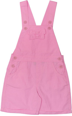 

Childkraft Dungaree For Girls Solid Cotton(Pink, Pack of 1
