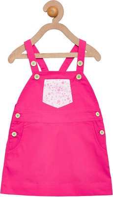 

Campana Dungaree For Girls Casual Solid Cotton(Pink, Pack of 1, Magenta