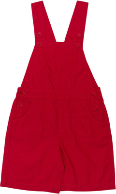 

Childkraft Dungaree For Boys Solid Cotton(Red, Pack of 1