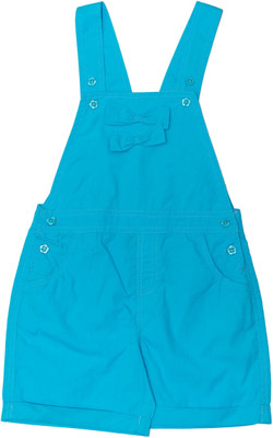 

Childkraft Dungaree For Girls Solid Cotton(Blue, Pack of 1, Turq