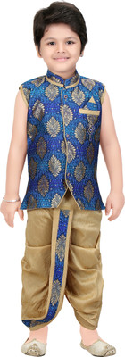 

Shree Shubh Boys Dhoti & Kurta Set(Multicolor Pack of 1, Blue