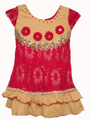 

Carat Candy & Co. Girls Kurta and Churidar Set(Red Pack of 1, Multicolor