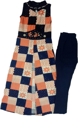 

Kid n Kids Girls Kurti and Legging Set(Multicolor Pack of 1, Multi