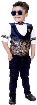 

Bad Boys Boys Shirt, Waistcoat and Pant Set(Multicolor Pack of 4, Blue