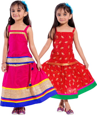 

Decot Paradise Girls Top and Skirt Set(Multicolor Pack of 2, Multicolour