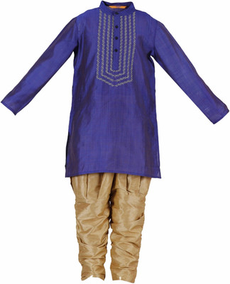 

Svanik Boys Kurta and Breeches Set(Dark Blue Pack of 1, Navy blue