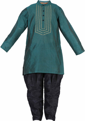 

Svanik Boys Kurta and Breeches Set(Green Pack of 1