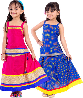 

Decot Paradise Girls Top and Skirt Set(Multicolor Pack of 2, Multicolour