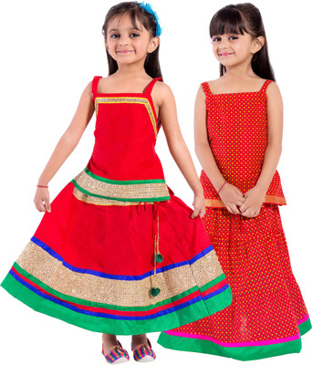 

Decot Paradise Girls Top and Skirt Set(Multicolor Pack of 2, Multicolour