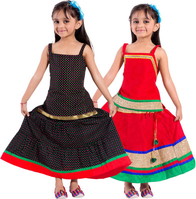 

Decot Paradise Girls Top and Skirt Set(Multicolor Pack of 2, Multicolour