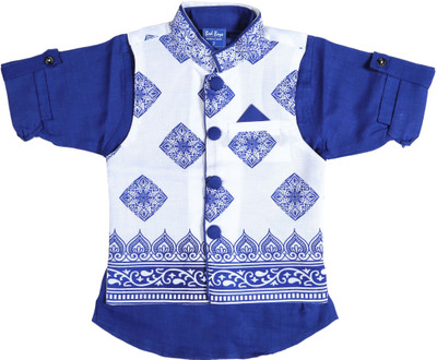 

Bad Boys Boys Kurta & Waistcoat Set(Blue Pack of 2