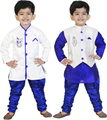 

GENERATION NEXT Boys Kurta, Waistcoat and Pyjama Set(Multicolor Pack of 2, White