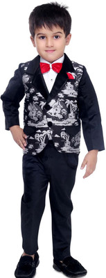 

Bad Boys Boys Shirt, Waistcoat and Pant Set(Multicolor Pack of 4, Black