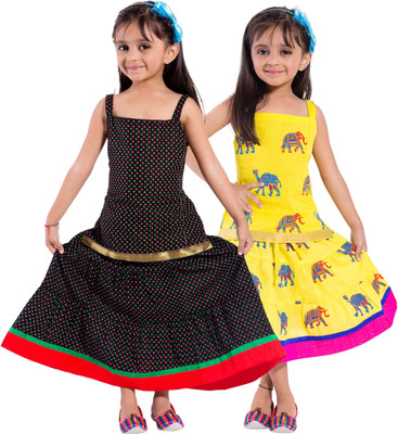 

Decot Paradise Girls Top and Skirt Set(Multicolor Pack of 2, Multicolour