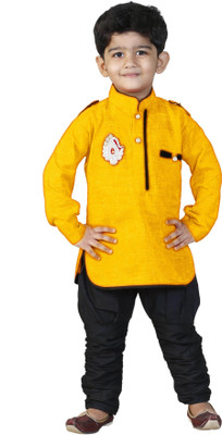

FTC Bazar Boys Kurta and Pyjama Set(Yellow Pack of 1)