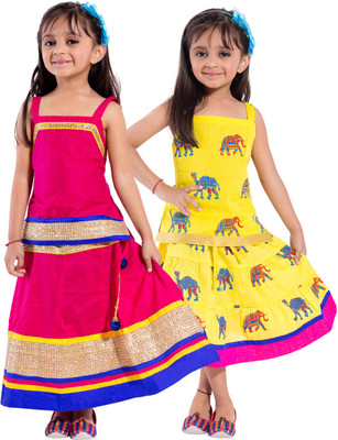 

Decot Paradise Girls Top and Skirt Set(Multicolor Pack of 2, Multicolour